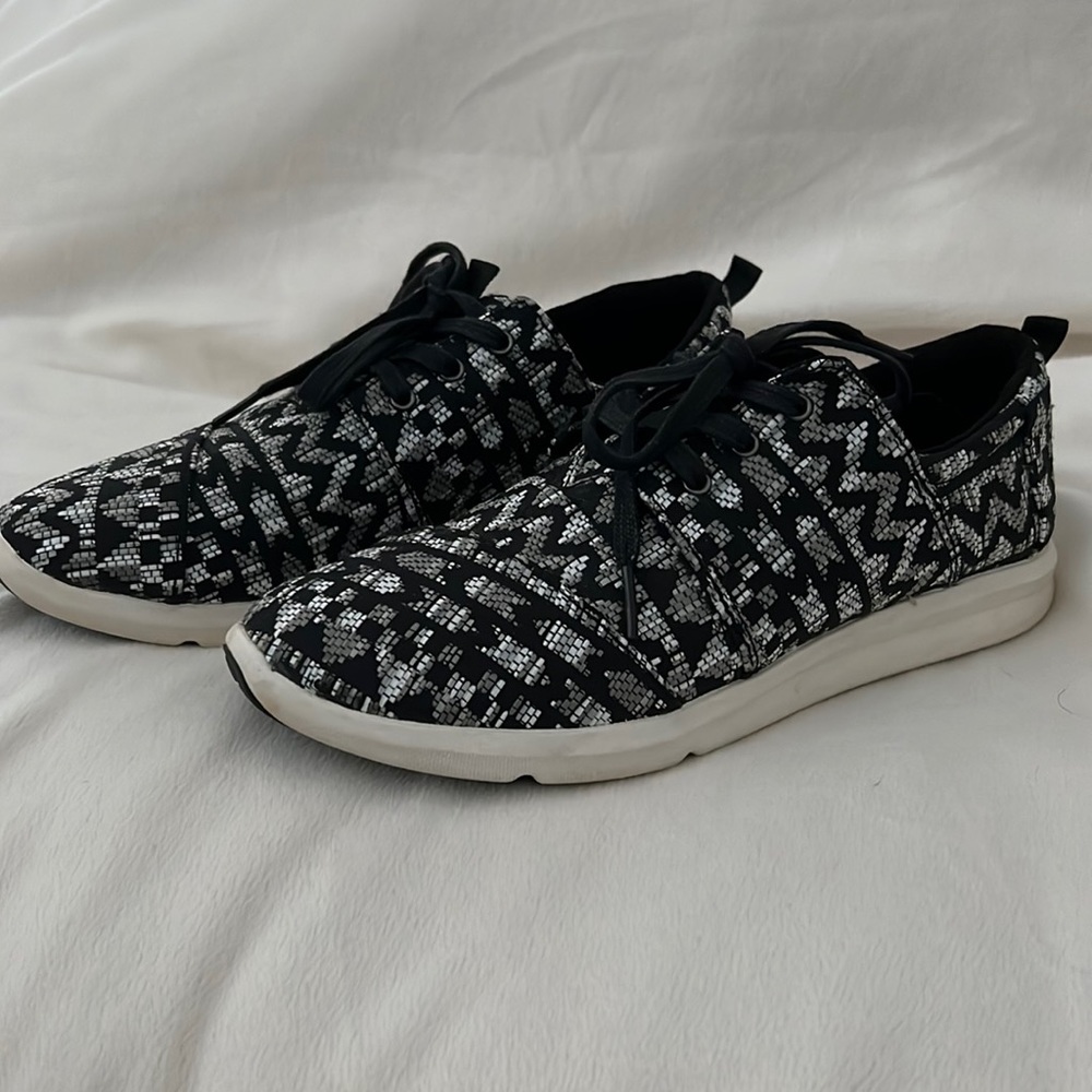 Toms Black and white  womens sneakers